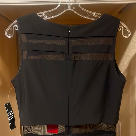 🏷️ NWT | Black Cut Out Mesh Maxi Dress - Picture 5 of 15